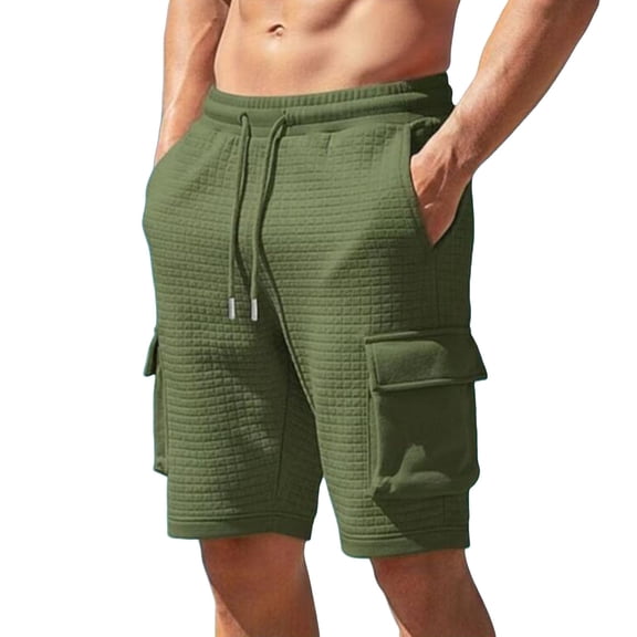 Men's Cargo Shorts Shorts Men Mens Athletic Shorts Quick Dry Sweat Shorts Chino Cotton Shorts Drawstring Elastic High Waisted Basketball Shorts Summer Beach Shorts with Pockets