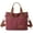 Fuchsia, variant on Women's Small Canvas Tote Purses Casual Multi-pocket Shoulder Crossbody Bag Everyday Handbags