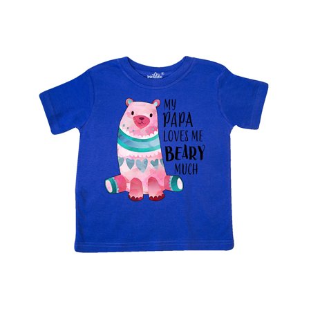

Inktastic My Papa Loves Me Beary Much with Cute Bear Gift Toddler Boy or Toddler Girl T-Shirt
