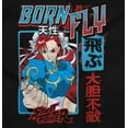 thumbnail image 2 of Street Fighter Chun Li Born Fly Women's T Shirt Ladies Tee Brisco Brands S, 2 of 5