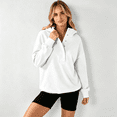 thumbnail image 6 of Resicozy Womens Oversized Sweatshirt Long Sleeve Henley Pullover Tops 2026 Spring Casual Button Loose Fit Sweatshirts White M, 6 of 6