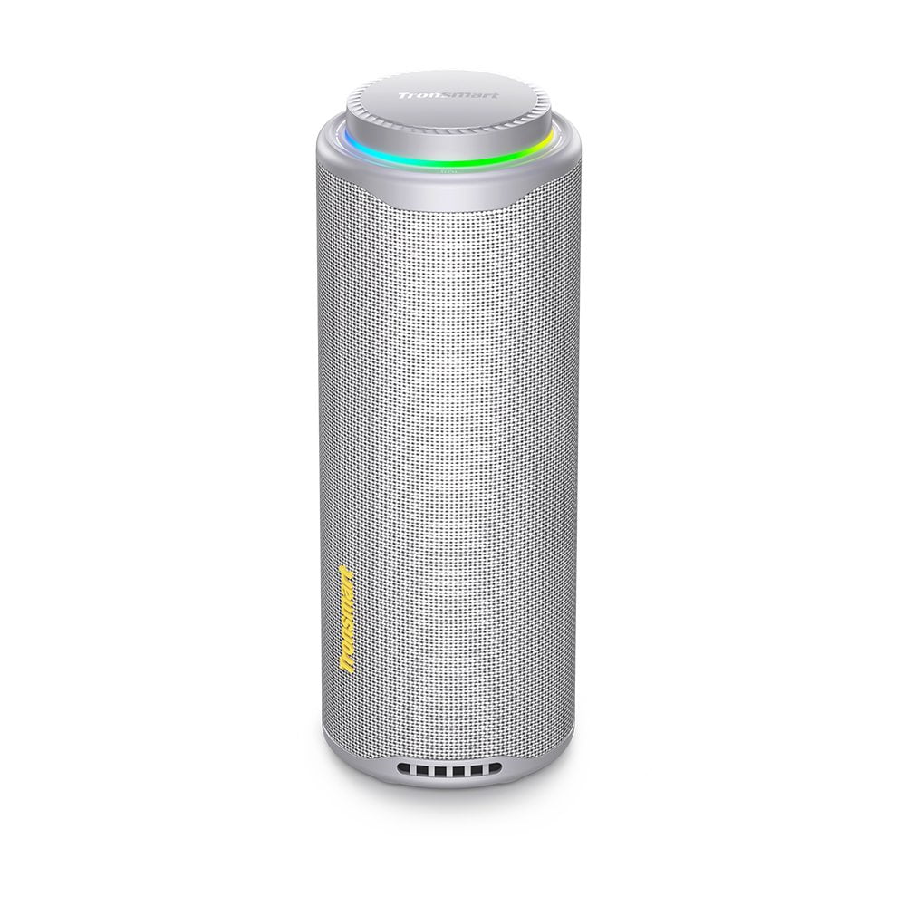 Tronsmart T8 Portable Bluetooth 5.3 Speaker, 40W 360° Surround Deep Bass, TWS, Custom EQ & RGB, IPX7 Waterproof, 18H for Outdoor - Black