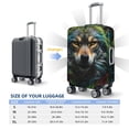 thumbnail image 4 of Fotbe Realistic Style Colorful Wolf Funda Protectora para Equipaje, Antirrayones y Resistente a la Suciedad, Compatible con Maletas de 18 a 32 Pulgadas-Small, 4 of 7