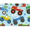 Pack of 1, Monster Truck 24" x 833' Full Ream Roll Gift Wrap for Holiday, Party, Kids' Birthday, Wedding & Special Occasion Packaging