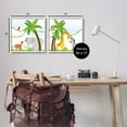 thumbnail image 4 of Stupell Industries Jungle Animals Scene Animals & Insects Painting White Framed Art Print Wall Art, 17 x 17, Set of 2, 4 of 10