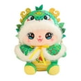 thumbnail image 1 of Muñeco de serpiente de peluche, creativo, cómodo y decorativo, para Año Nuevo. Verde, 1 of 9