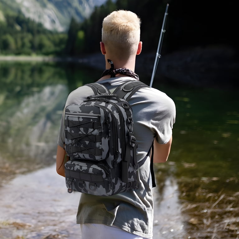 YTAKY 45L Waterproof Fishing Backpack with Rod Holder photo 6
