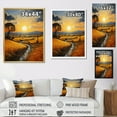 thumbnail image 4 of Designart "Hay Bales Countryside Golden painting II" Landscape & Nature Floater Framed Canvas Print, 4 of 7