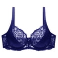 thumbnail image 4 of YWDJ Everyday Bras for Women Push Up No Underwire Plus Size Lace for Sagging Breasts Breathable Ladies Traceless No Steel Ring Gathering Underwear Nursing Bras for Breastfeeding Dark Blue XL, 4 of 4