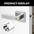 thumbnail image 6 of TIERPOP Upgrades Interior Door Handle Lock Set Aluminium with Key Elegant Door Handle Lock Set Privacy Door Handle Lock with Key, 6 of 13