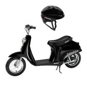 Angle View: Razor Pocket Mod Miniature Euro 24V 250W Kids Electric Retro Scooter & Helmet