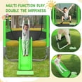 thumbnail image 7 of 7ft Kids Trampoline with Slide, Small Toddler Trampoline with Ladder for Kids, SEGMART Indoor Outdoor Trampoline with Enclosure Net, Spring Pad for Backyard, 7 of 7