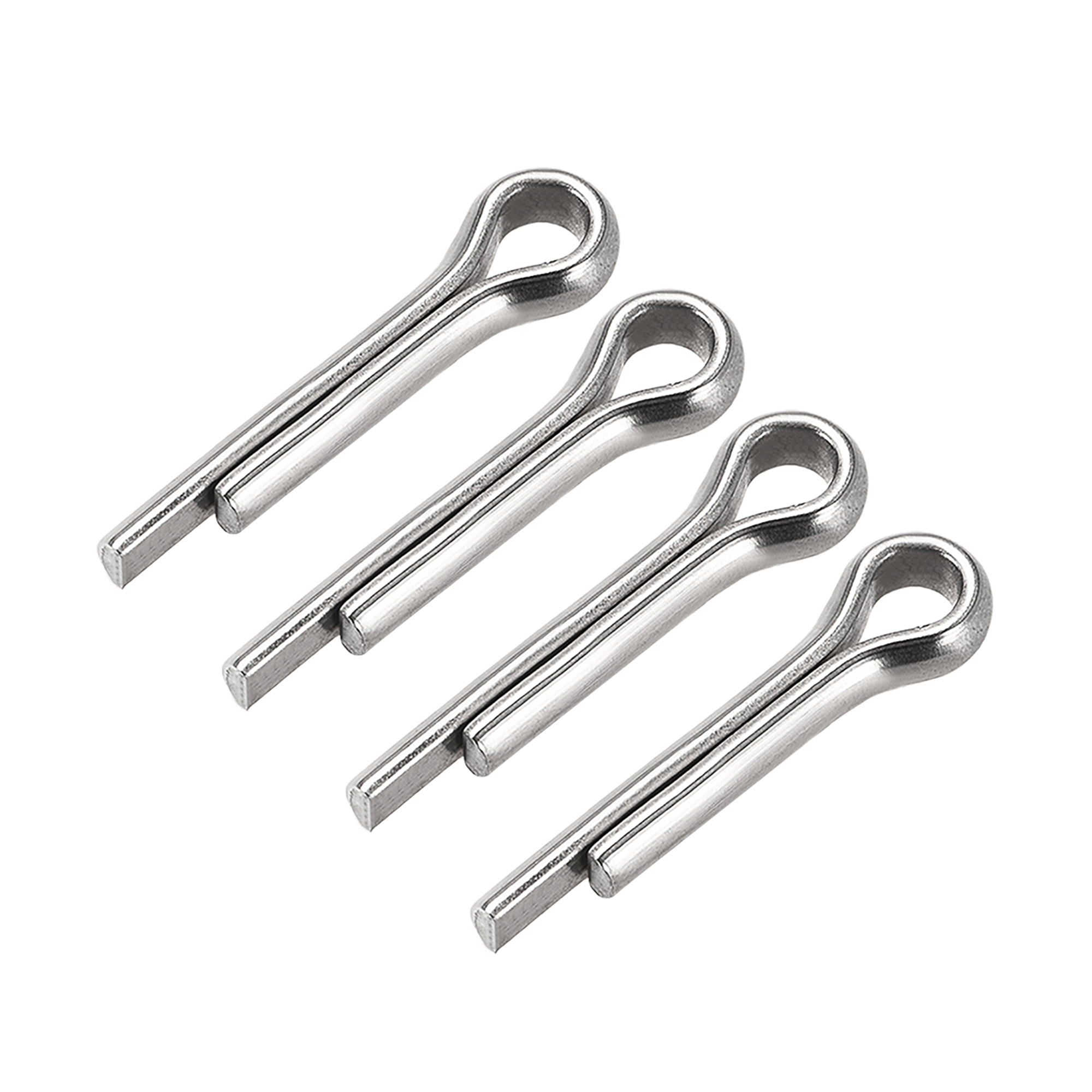 Split Cotter Pin 6mm x 30mm 304 Stainless Steel 2Prongs Silver Tone