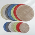 thumbnail image 3 of Round Linen Cup Coasters | Japanese Style Braided Heat-Insulated Place Mats for Bowls, Plates - Concise Nordic Creative Design, 3 of 8