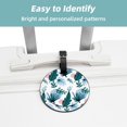thumbnail image 2 of 2Pcs Leather Round Leaves and Flowers Cruise Luggage Tag with Privacy Cover and Name ID Tag - Suitable for Travel Handbags Backpacks School Bags Luggage Tags, 2 of 7