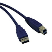 Angle View: Tripplite Usb 3.0 Superspeed Device Cable (a-b M/m), 15 Ft., Blue