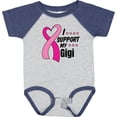 thumbnail image 3 of Inktastic Breast Cancer Awareness I Support My Gigi with Pink Ribbon Boys or Girls Baby Bodysuit, 3 of 5