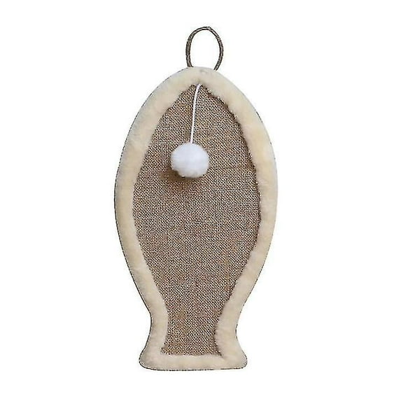 nipocaio Cat Scratching Board Sisal Cushion Wear-resistant Cat Paw Mat (1 Piece, Beige)