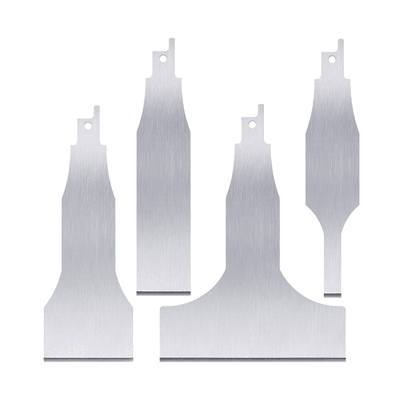 Reciprocating Saw Scraper Blade 4PCS, Blades Recipro Tools As Attachment Accessories and Adapter for Reciprocating Saw