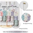 thumbnail image 4 of Farmhouse Wooden Sunflower Barn Kitchen Curtains Country Flower Wood Small Short Cafe Window Curtains Rustic Floral Western Bathroom Drapes Treatment Tier Curtains 2 Panels (27.5x39 Inch), 4 of 6