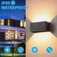 thumbnail image 5 of Luz de pared LED JAMW blanca cálida 24 W 3000 K impermeable IP65 ángulo de haz ajustable, 5 of 5