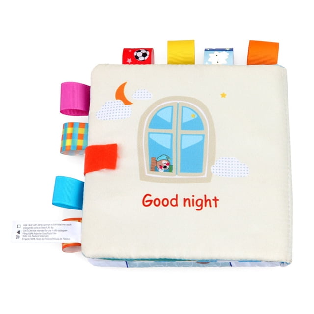 Libros de tela para bebés, libros de tela para bebés, libros de baño para niños lavables, libros de tela arrugada, rendimiento impulsado