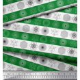thumbnail image 3 of Soimoi Green Cotton Voile Fabric Sacred Geometric Print Fabric by the Yard 56 Inch Wide, 3 of 3