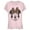 Light Pink, variant on Junior's Mickey & Friends Minnie Mouse Cheetah Print Bow Graphic Tee White 2X Large
