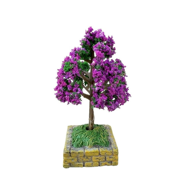 Modern Home Decor, Dollhouse Artificial Trees Set Lightweight Miniature Model Trees for Making Craft Projects and Scenery