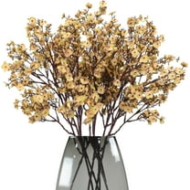 Babys Breath 8 Bundle Real Touch Artificial Flowers Fake Silk Flower Gypsophila Wedding Party Decoration Home Decor(Burgundy)