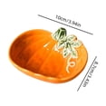 thumbnail image 3 of Condiment Server,Ceramic Pumpkin Shaped with Embossed Leaf Fall Decor Dipping Bowl for Kitchen Diningroom Party, 3 of 7