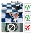 thumbnail image 5 of SARAG 6x9ft Sage White Sand Green Checkered Rug, Big Fluffy Plaid Area Rugs For Bedroom Living Room, Modren Indoor Rug For Kids Girls Room, Nursery Dorm, Non-Slip, High Pile, 5 of 8