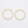 thumbnail image 2 of 5Pcs Light Gold Alloy Ring Pendants DIY Pendant Charms Metal Pendant Decoration Ring Pendant Jewel for Women DIY Necklace Bracelet Earrings Jewelry Making 33x33x2mm Hole: 2mm, 2 of 2