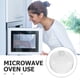 thumbnail image 5 of Tapa de vidrio transparente para microondas - Plato antisalpicaduras de 24 cm para calentar en el horno - Protector de alimentos resistente a altas temperaturas, 5 of 6