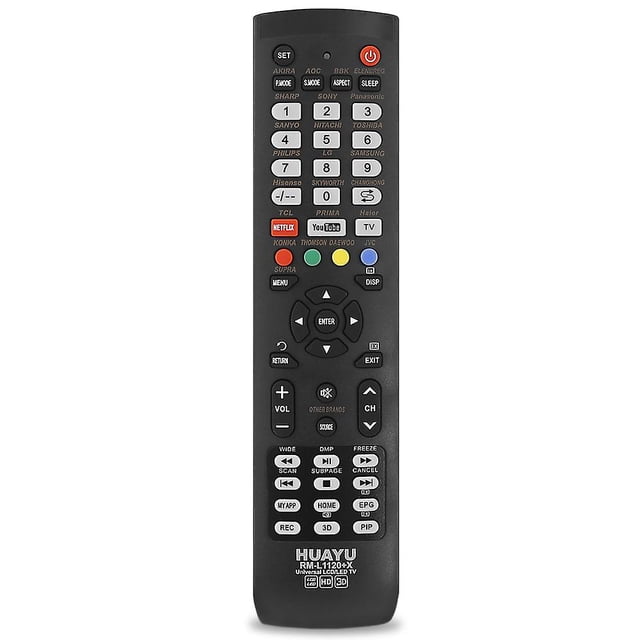 Lcd Tv Control remoto universal Huayu Rm-l1120 + x Una tecla para configurar la función de control remoto universal 3d kaili Sencillez
