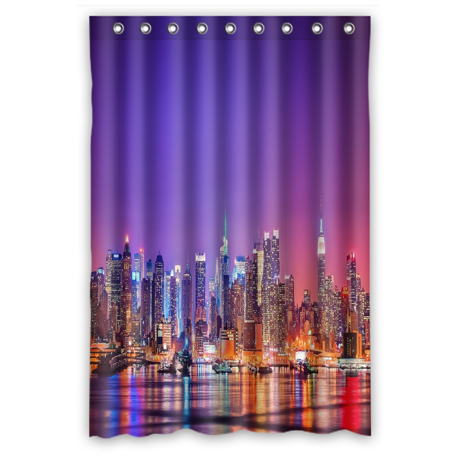 ZKGK New York City Skyline Waterproof Shower Curtain Bathroom Decor