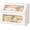 White, variant on Large 2-Layer Bamboo Bread Box for Kitchen Countertop, Space-Saving Bread Storage Container, Premium Wooden Bread Keeper for Homemade Loaves & Pastries, Natural Bamboo Pantry Organizer