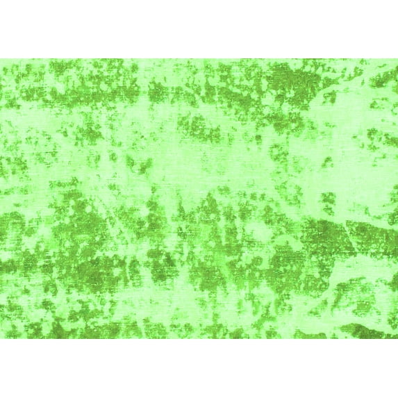 Ahgly Company Indoor Rectangle Abstract Green Modern Area Rugs, 8' x 10'