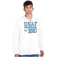 thumbnail image 3 of US Air Force USAF Bro Brother Men Big & Tall Zip Hoodie Brisco Brands 2X, 3 of 5
