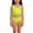 Yellow, variant on Girls Swimsuits Two Piece Solid Color Tankini Bikini Spaghetti Strap Summer Beach Swimwear for Kids Black 11 Years-12 Years