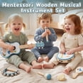 thumbnail image 6 of Kid Guitar Set, Musical Instruments for Kids, 7 in 1 Dinosaur Music Toys, Band Sets with Ukulele Flute Tambourine Maracas... Montessori Toys for Kids 2+ Year Old Boy, Education Preschool Toys Gift, 6 of 9