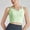 Green, variant on Womens Y2K Cutout Tank Tops, Basic Sleeveless Workout Top Summer Going Out Crop Top Yellow L(L)