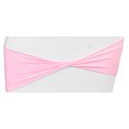 thumbnail image 2 of MDS Pack of 50 Spandex Chair Bow Sash Bands Ties Without Buckle for Wedding - Pink, 2 of 6