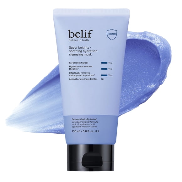 Mascarilla limpiadora belif Super Knights Soothing Hydration 150 ml