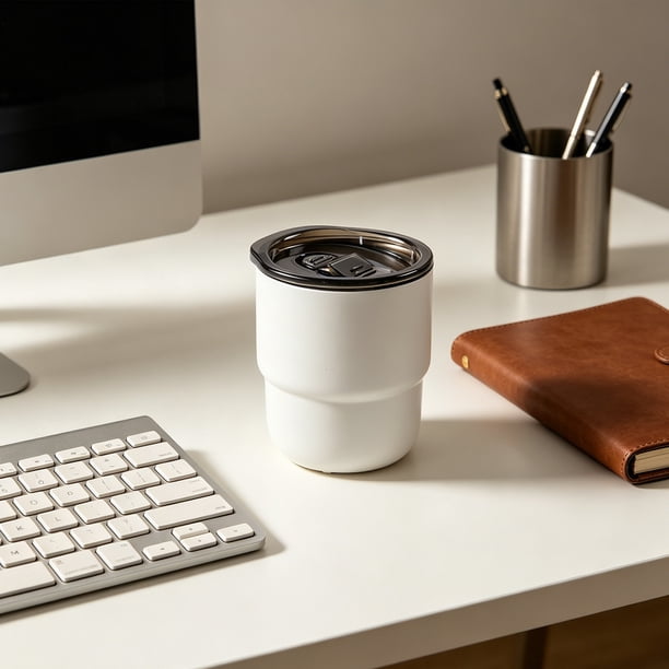 Taza de Café de Acero Inoxidable de Doble Pared – Mini Taza Aislante para Bebidas Frías y Calientes | Taza Portátil para La Oficina, El Hogar y Uso Al Aire Libre