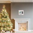 thumbnail image 2 of Merry Christmas Dinosaur Tree T-Rex With Ornaments Holiday Gallery-Wrapped Canvas Print Wall Art, 17x17, 2 of 6