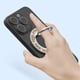 thumbnail image 4 of Soporte magnético para anillo de teléfono con purpurina elegante para accesorios MagSafe (oro plateado), 4 of 9
