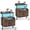 Brown, variant on Gymax 2PCS Nightstand Wall-mounted Bedside Table w/ LED Lights & Charging Station Rustic Brown & Black