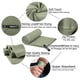 thumbnail image 3 of Toalla De Microfibra Rainleaf Verde Militar 24 X 48 Pulgadas, 3 of 5