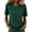 Dark Green, variant on Tshirts for Women Short Sleeve Crewneck Loose Fit Basic Tee Tops Drop Shoulder Summer Casual Solid Trendy Tshirt,Cyan M